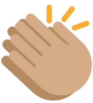 a hand with an orange sun on it