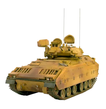a model of a military vehicle