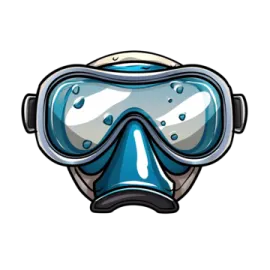 a scuba mask with goggles on it