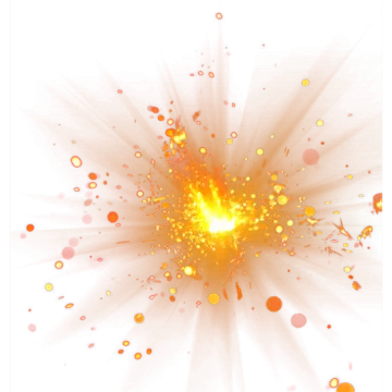 a white background with orange and yellow circles