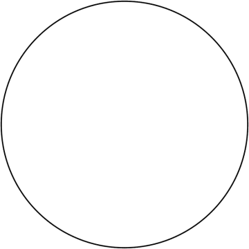 a black and white circle on a white background