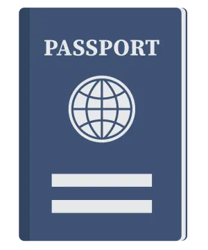 a passport with the word passport on it