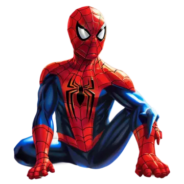 a spider sitting on the ground with his legs crossed