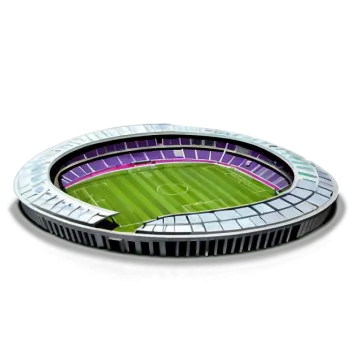 an illustration of a stadium with a soccer field