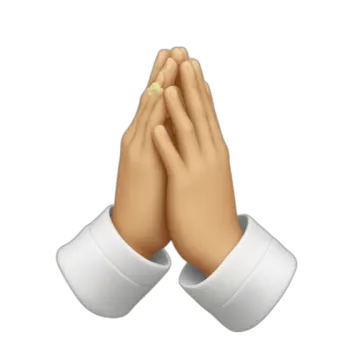 a pair of hands folded in prayer