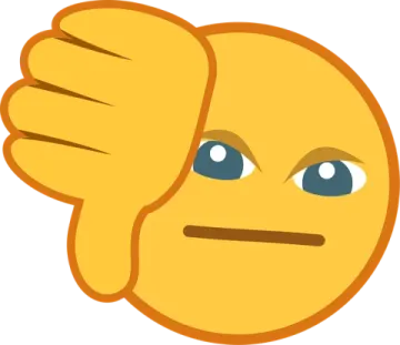 a yellow smiley face with two thumbs