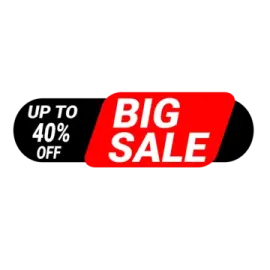 up to 40 % off
