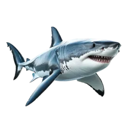 a shark with its mouth open