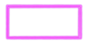 a pink neon frame on a white background