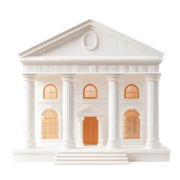 a model of a house on a white background