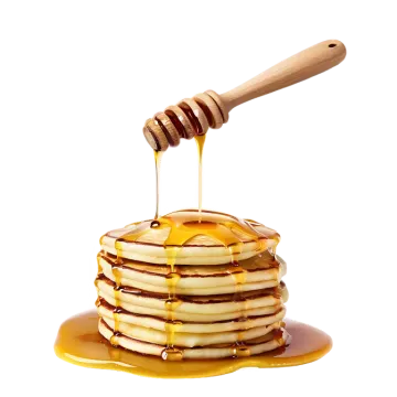 a stack of pancakes