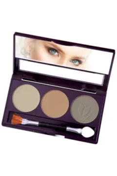 a palette of eyeshadp with a white background