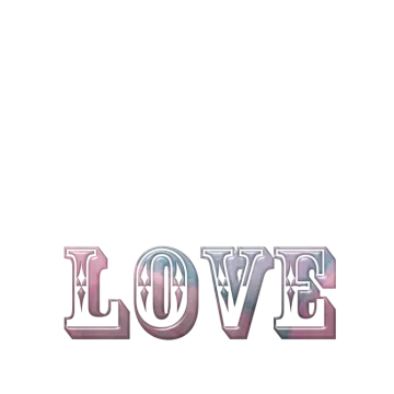 an image of the word love on a white background