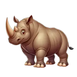 an illustration of a rhino