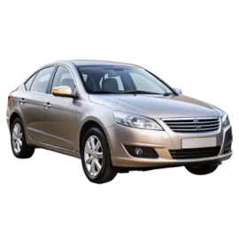 a silver car on a white background