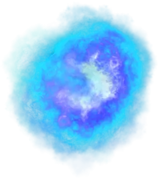 an image of a blue and purple nebula