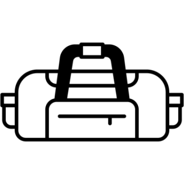 a black and white image of a camera