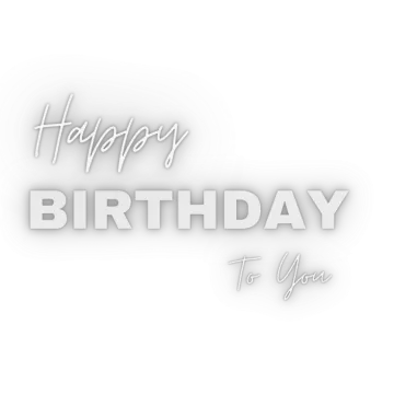 a birthday card with the words happy birthday to you