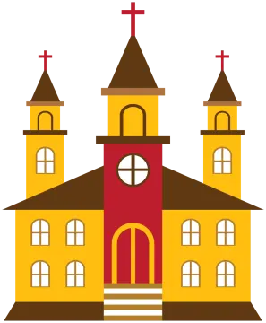 a church with a cross on top of it