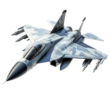 a fighter jet flying through the air