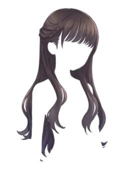 a drawing of a girl with long hair