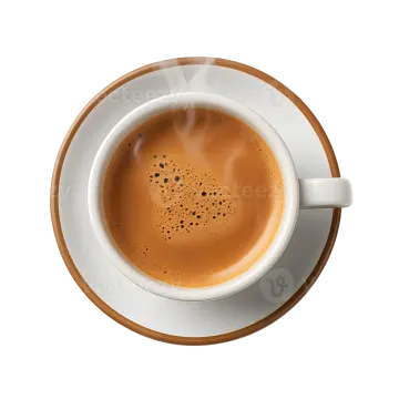 a cup of coffee on a saucer