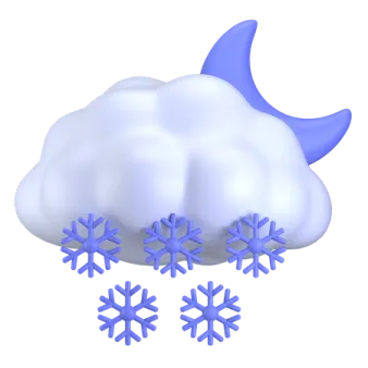 a cloud with snow on top of it