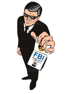 a man in a suit holding a clipboard