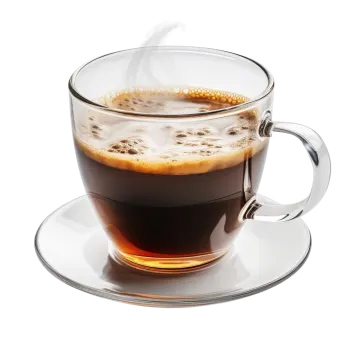 a cup of coffee on a saucer