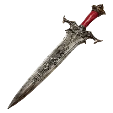 a dagger on a white background