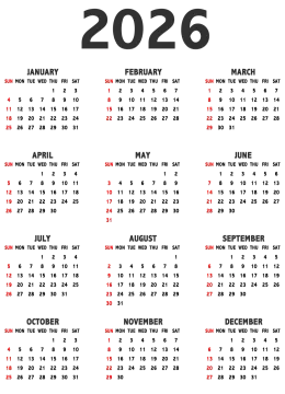 a 2020 calendar with the holidays on it