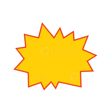 a comic speech bubble on a white background
