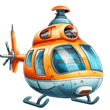 a helicopter on a white background