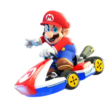 a nintendo mario kart on a motorcycle