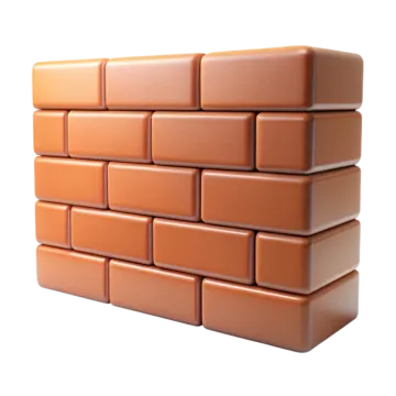 a stack of orange lego bricks