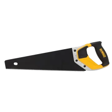 a black and yellow cord saw on a white background