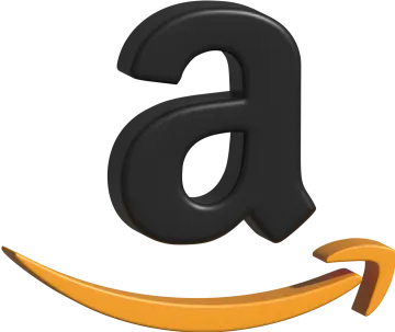 an amazon logo on a white background