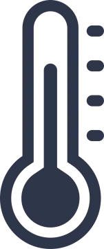 an icon of a thermometer