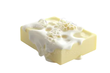 a piece of cheese on a white background