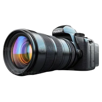 a digital camera on a white background