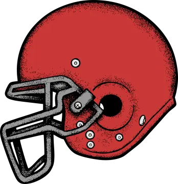 a football helmet on a white background