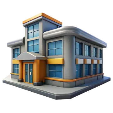 a modern house on a white background