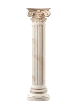 a white marble column