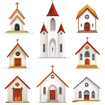 a set of different churchs
