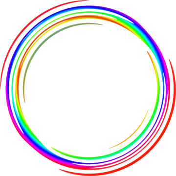 an image of a rainbow colored circle