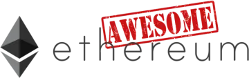 a logo with the words awesome etherum on it