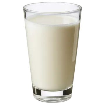 a glass of milk