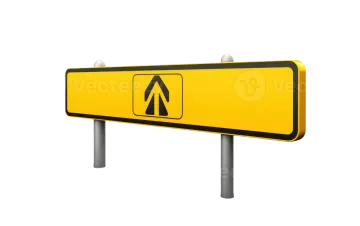 a yellow road sign with an arrow pointing to the right