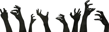 a group of hands reaching up to the sky