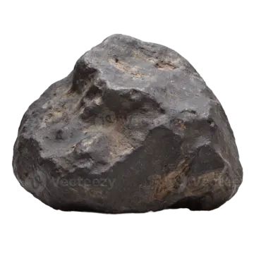 a rock on a white background